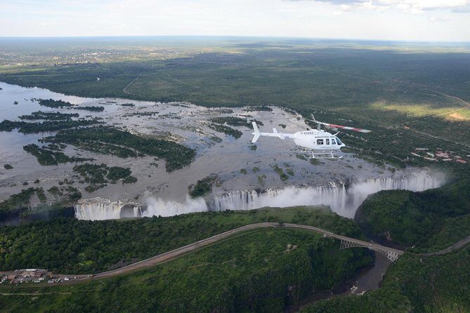 15 minutes scenic helicopter flight above Victoria Falls-Zimbabwe - A 15-minute helicopter ride that changes how you see Victoria Falls