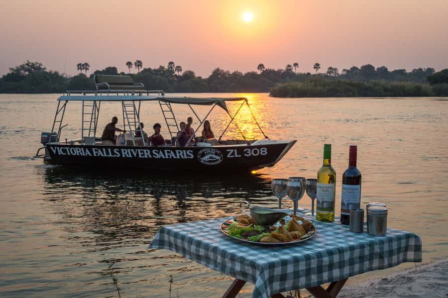 From Livingstone: Victoria Falls River Safari - Two Hours on the Water: Rapids Then Island Game Viewing