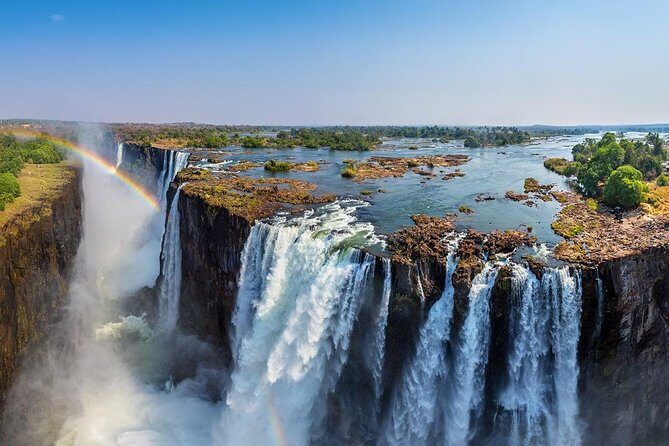Full Day Victoria Falls incl lunch & Devils Pool 10h ZIMBABWEAN & ZAMBIAN SIDE - Speedboat to Livingstone Island from the Zambian Side