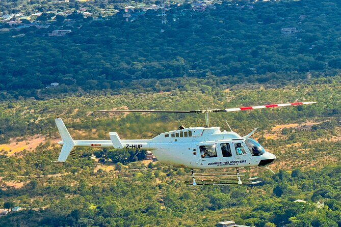 Helicopter Flight Experience Over Victoria Falls - What you see over Mosi-oa-Tunya and the Zambezi River