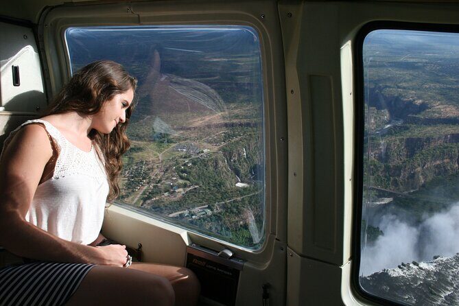 Helicopter Flight+window Seat Guarantee over the Victoria Falls - What a guaranteed window seat means over Victoria Falls