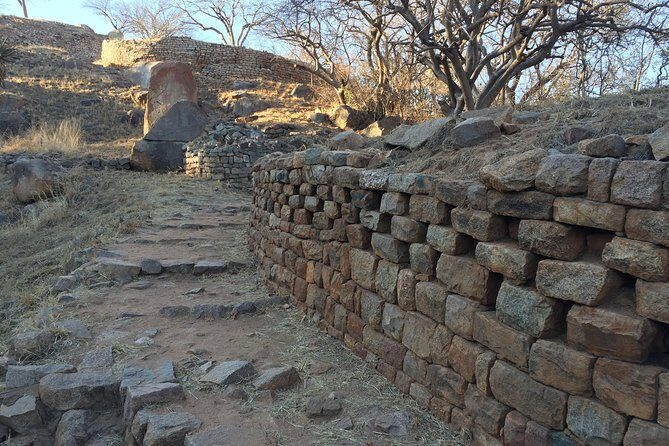 Khami Ruins Day Trip - Khami Ruins in plain sight: Hill Complex, platforms, and the wall decorations