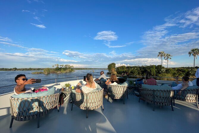Sunset Cruise on the Zambezi River - Victoria Falls mist moment: the river’s famous feature in miniature
