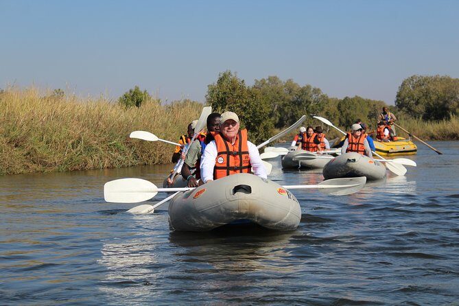 Upper Zambezi Canoeing - On the Zambezi in an inflatable canoe: safety first, then wildlife close-up