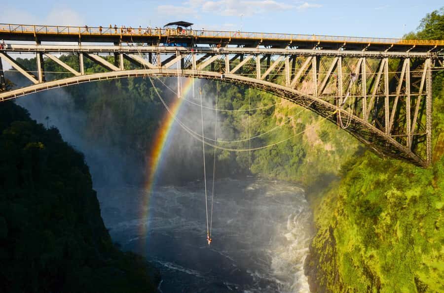 Victoria Falls Bridge Bungee Jump - The Jump Itself: What Four Seconds of Freefall Feels Like