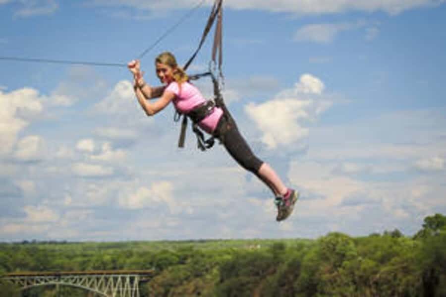 Victoria Falls: Flying Fox Experience with Transfers - The Views: Rapids, Birds, and Vegetation on Black Basalt