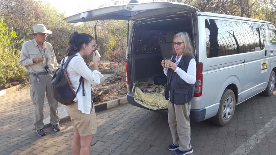 Victoria Falls: Guided Walking Tour - Getting Picked Up and Warming Up at Victoria Falls National Park