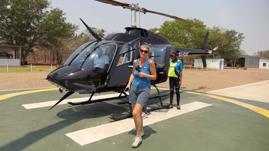 Victoria Falls: Helicopter Tour with Hotel Pickup - Upper Zambezi River and the big scale of the falls