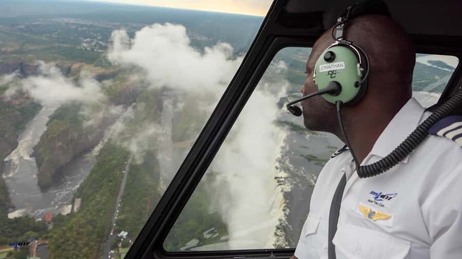 Victoria Falls: Helicopter Tour with Hotel Pickup - Batoka Gorge from above: the cliffs make it real