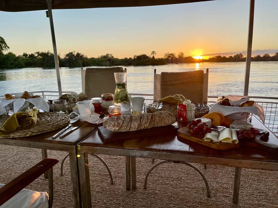 Victoria Falls: Private Sunrise Cruise with Breakfast - What your 2 hours look like on the water