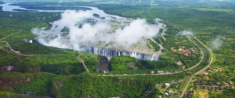 Victoria Falls: Scenic Helicopter Flight Over Victoria Falls - The route: Batoka Gorge, the river, and the falls in one view