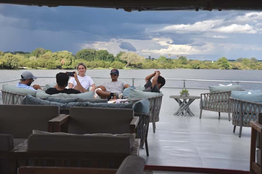 Victoria Falls: Sunset Cruise and Dinner at The Eatery - Two hours on the Zambezi Explorer: sunset views and real river life