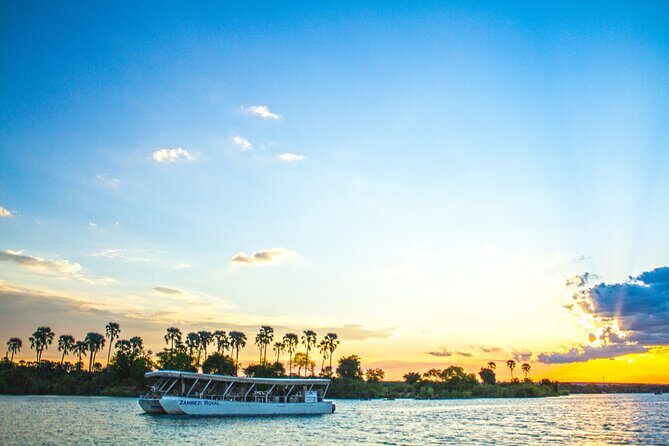 Victoria Falls Sunset Cruise - 4 pm timing: when the river turns from bright to golden