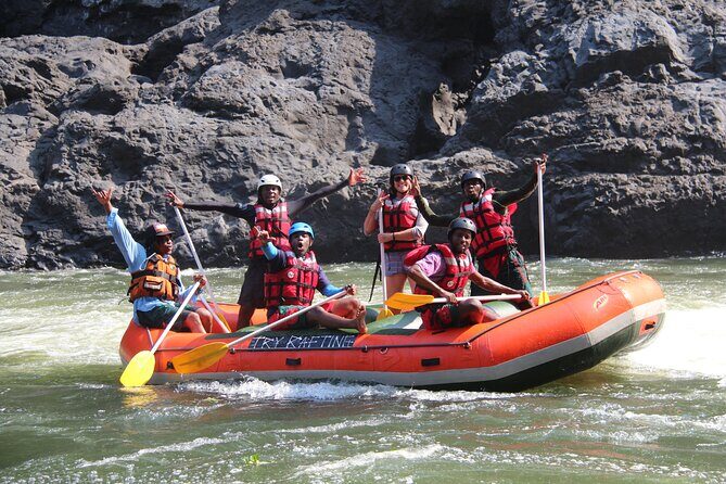 Whitewater Rafting Adventure on the Zambezi River, Victoria Falls Zimbabwe - On the Water: Rapids, Resting Pools, and Batoka Gorge Views